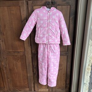 Disney Pink and White Kids Raincoat Set